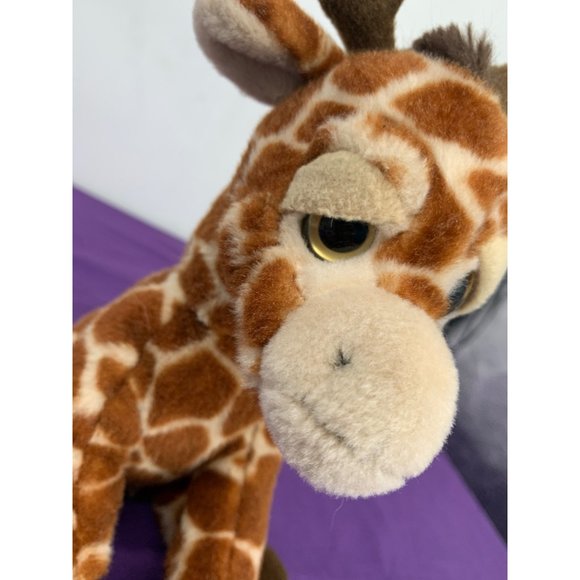 Giraffe 8 inch plush from Go Retail Group Brown Cream with brown feet & mane - Picture 3 of 12